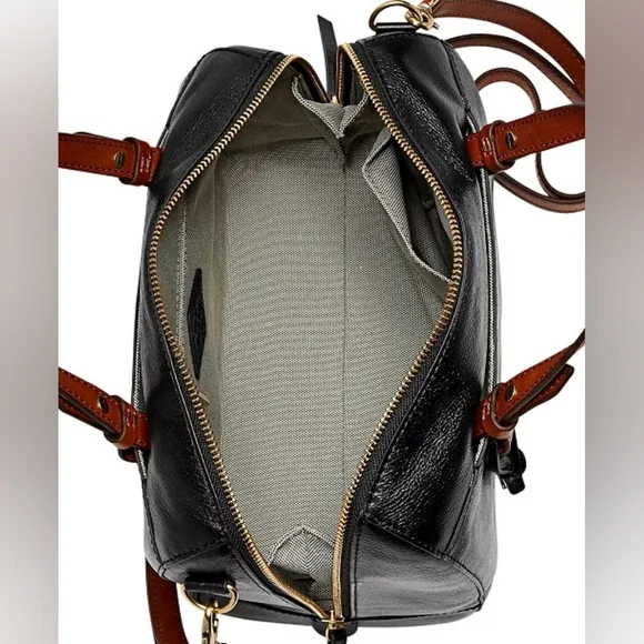 Fossil Rachel Black Small Satchel Preloved In Amazing Condition - Picture 3 of 15